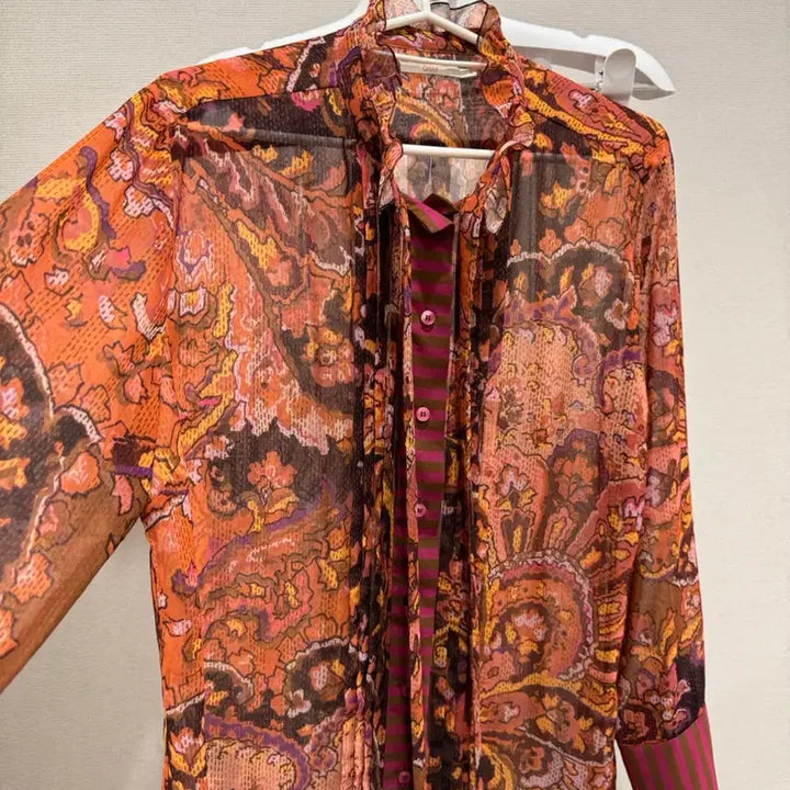 [BUNJANG] Oilily Silk Blouse Shirt Size 44 / 오일릴리 실크 블라우스 셔츠 44사이즈