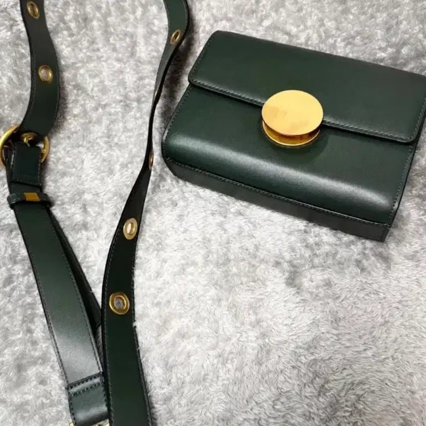 [BUNJANG] Lier Paris Greta Circle Mini Bag - Green / [새상품] 뤼에르 파리 그레타 서클 미니백