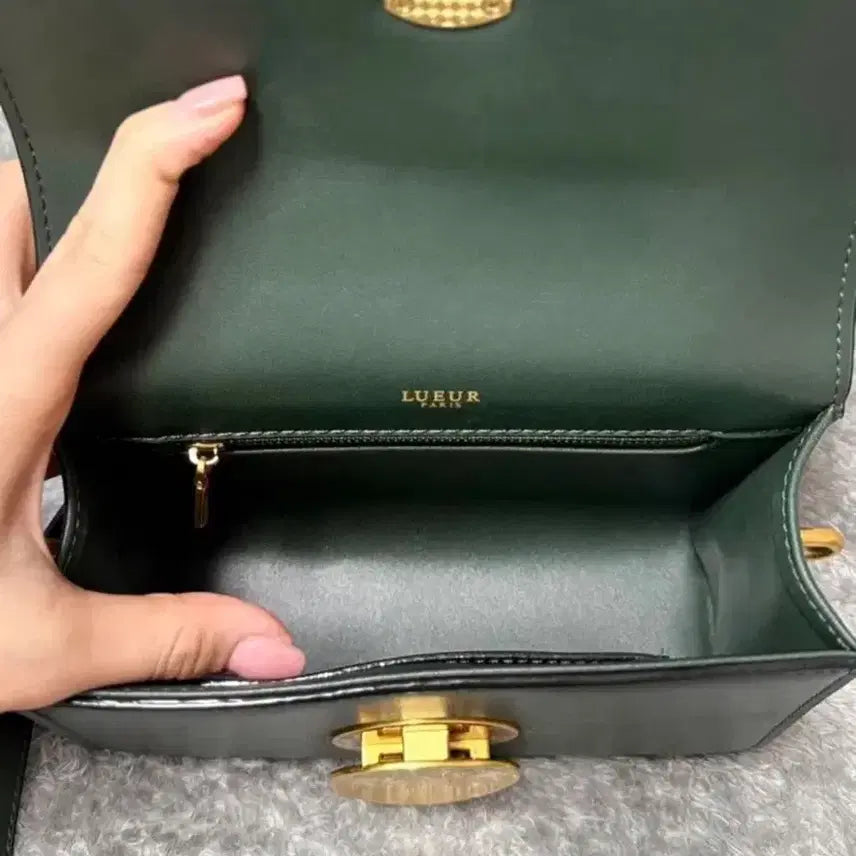 [BUNJANG] Lier Paris Greta Circle Mini Bag - Green / [새상품] 뤼에르 파리 그레타 서클 미니백