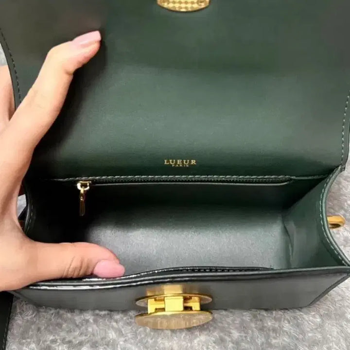 [BUNJANG] Lier Paris Greta Circle Mini Bag - Green / [새상품] 뤼에르 파리 그레타 서클 미니백