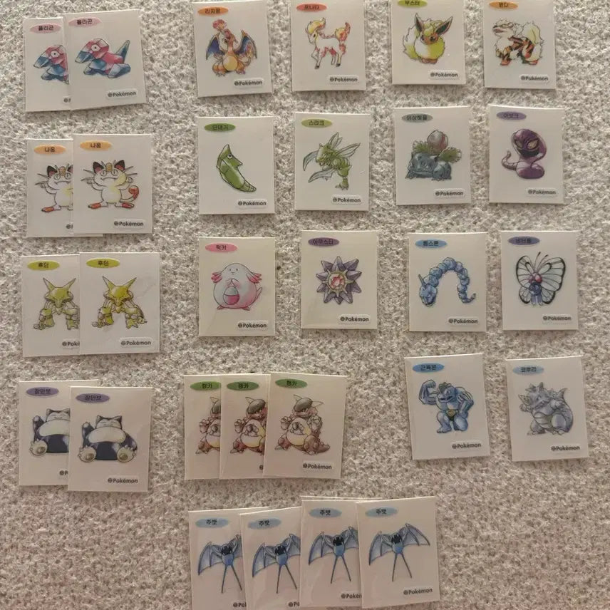 [BUNJANG] Pokemon 30th Anniversary Artwork Ttibusil Stickers / 포켓몬 30주년 아트워크 띠부씰 팔아용