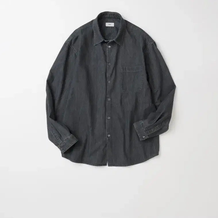 [BUNJANG] My Library Pure Denim Shirt Mid Grey (M) / 마이라이브러리(마라브) 퓨어 데님셔츠 미드 그레이(M)