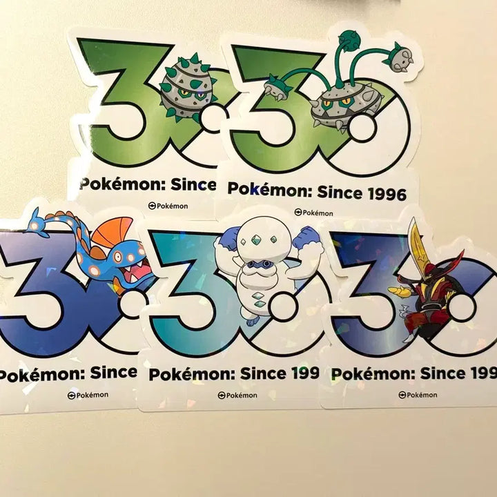 [BUNJANG] Pokemon 30th Anniversary Hologram Sticker / 32종)포켓몬 30주년 스티커 장당3000-5000