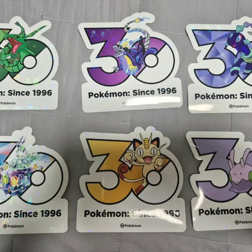 [BUNJANG] Pokemon 30th Anniversary Party Limited Random Sticker Set / 포켓몬 30주년 파티 랜덤 스티커 판매