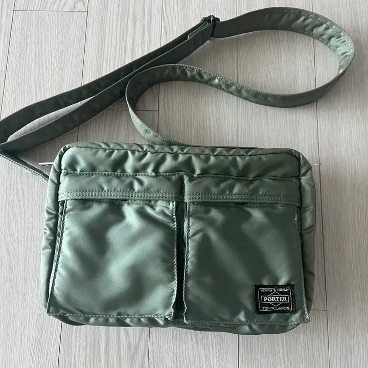 [BUNJANG] Yoshida Porter Tanker Shoulder Bag Sage Green Small / 요시다 포터 탱커 숄더백 세이지 그린 스몰