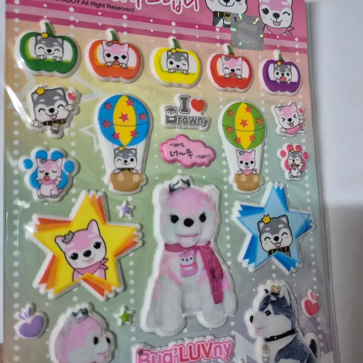 [BUNJANG] Brownie Stickers (4 pcs) / 고전 브라우니 스티커