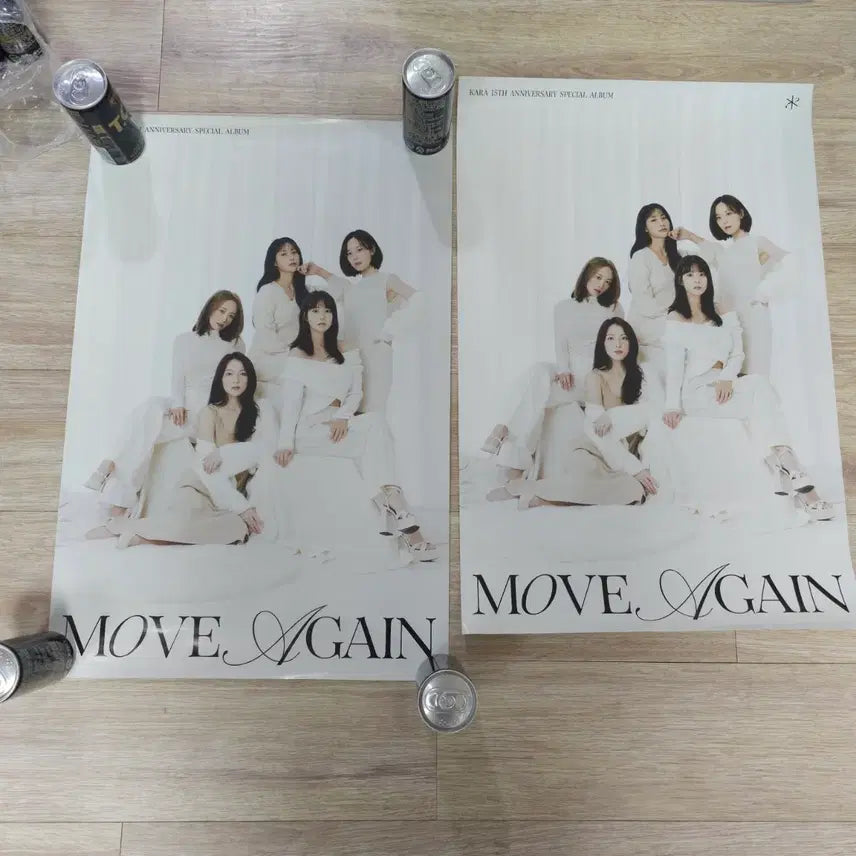 [BUNJANG] Kara Move Again Poster (2-Set) / 카라 move again (웬아뭅) 포스터 2장 일괄