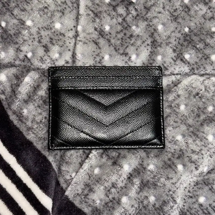 [BUNJANG] Saint Laurent Monogram Card Holder Black Gold Hardware / [풀박스/정품]생로랑 카드지갑 모노그램 금장