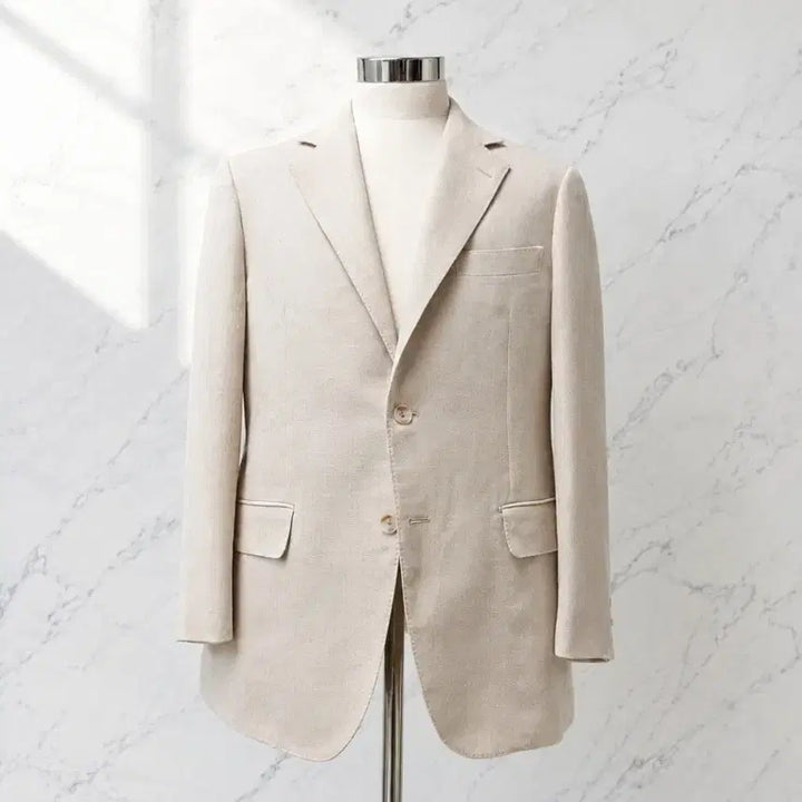 [BUNJANG] Ede &amp; Ravenscroft Ivory Wool Silk Linen Tailored Jacket / 에드 앤 레이븐스크로 아이보리 울 실크 리넨 테일러드 자켓