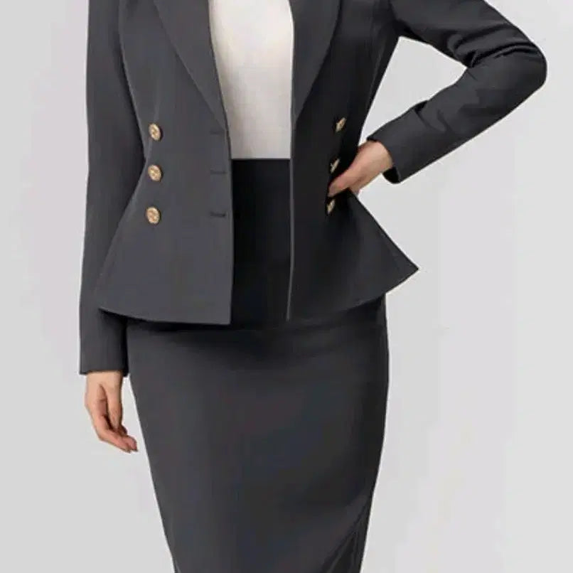 [BUNJANG] ODD Three-Piece Suit Set (Jacket + Skirt + Pants) - Size M / 오드 정장셋업 M 쓰리피스 (자켓+스커트+바지)