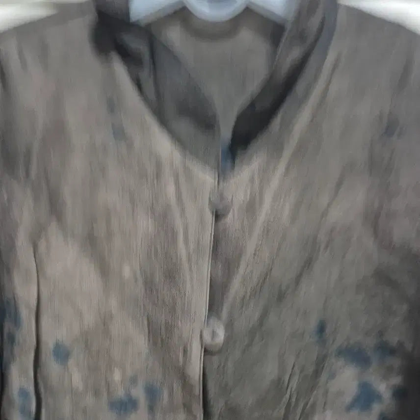 [BUNJANG] Brown Rayon Jacket with Unique Dyeing Pattern / 인견 자켓