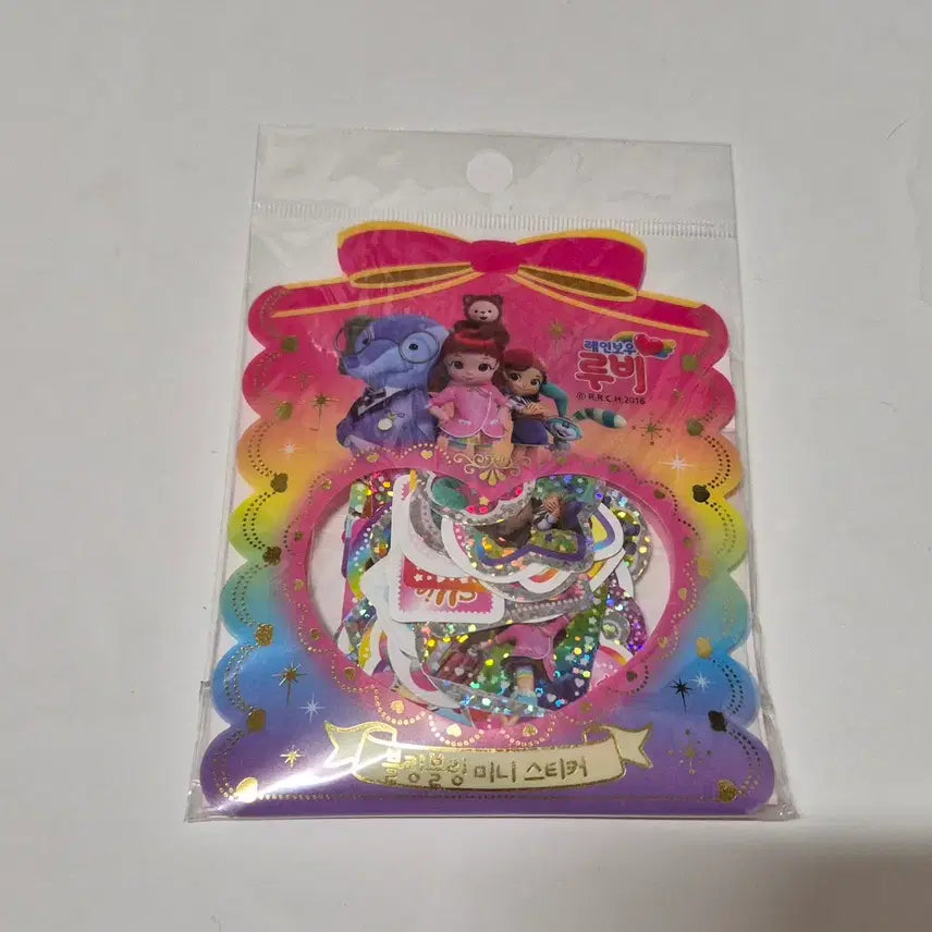 [BUNJANG] Retro Rainbow Ruby Stickers / 고전 레인보우 루비 스티커
