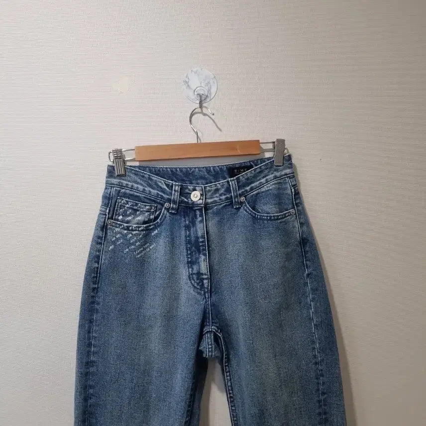 [BUNJANG] Time (Time) Postmodern Line Light Wash Denim Pants / 한섬 타임  연청 데님 팬츠