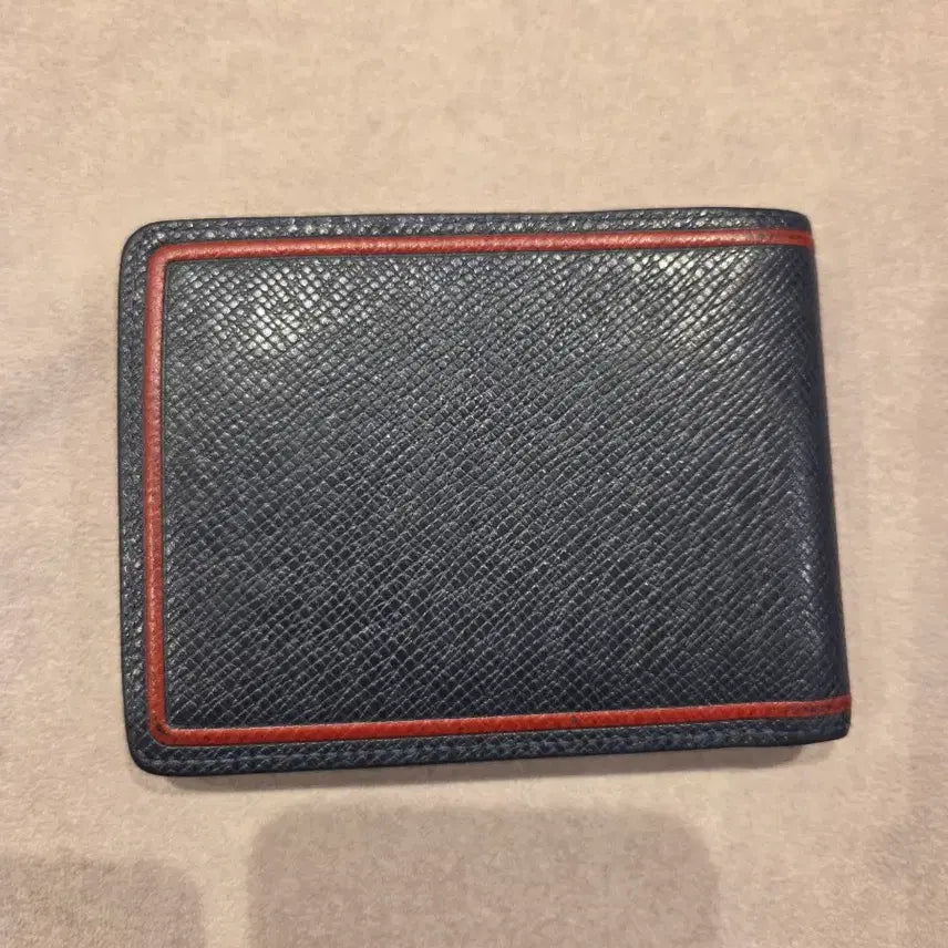 [BUNJANG] Louis Vuitton Taiga Multiple Wallet Navy-Red / [정품] 루이비통 타이가 멀티플 월릿 반지갑 (단품/네이비-레드)