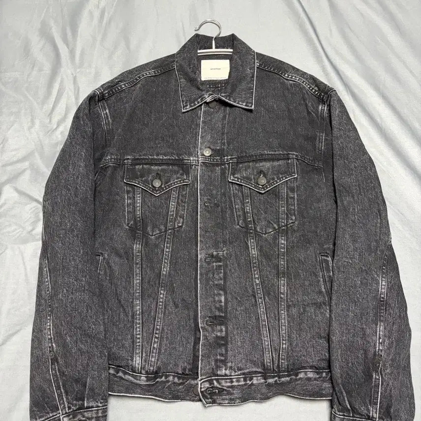 [BUNJANG] INDELOW Black Denim Trucker Jacket / 인더로우 블랙 데님 트러커 자켓 3