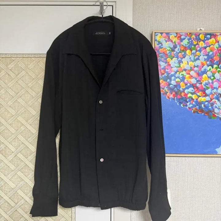 [BUNJANG] BirdNote Black Logo Shirt Size 40 / 버드노트 셔츠