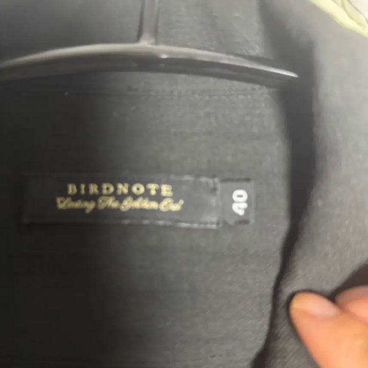 [BUNJANG] BirdNote Black Logo Shirt Size 40 / 버드노트 셔츠