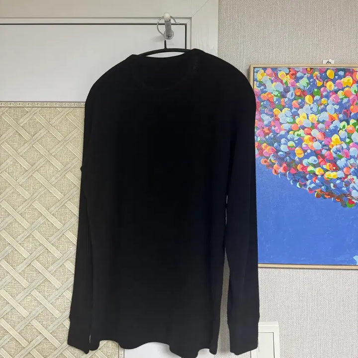 [BUNJANG] Bird Note Black Waffle Long Sleeve T-Shirt Size 40 / 버드노트 티셔츠