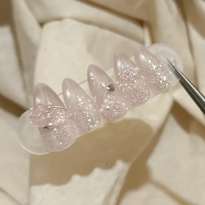 [BUNJANG] Mellow Reflective Glitter Handmade Nail Tips / 멜로우 반사글리터 수제네일팁