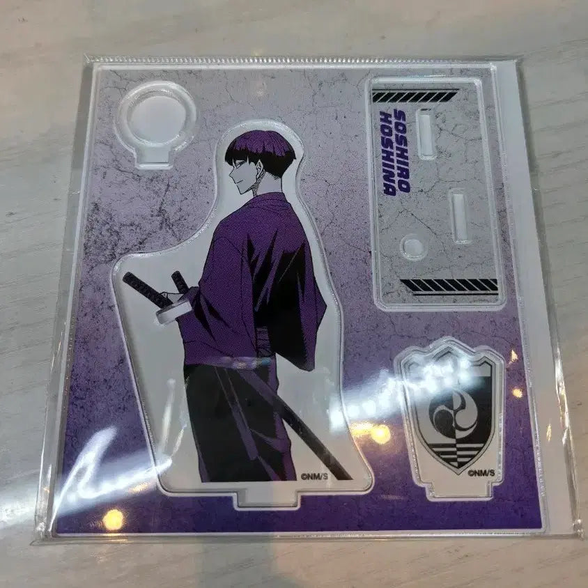 [BUNJANG] Kaiju No. 8 Soshiro Hoshina Exhibition Etching Pen Stand Acrylic Stand / 오늘저녁만)괴수 8호 호시나 소우시로 원화전 펜꽃이/펜홀더 아크릴 스탠드