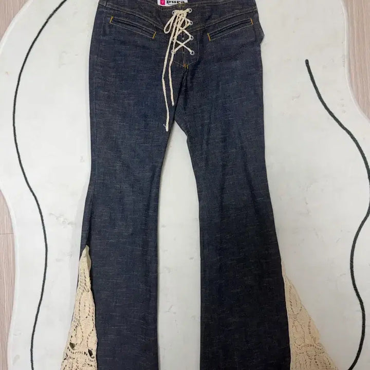 [BUNJANG] Pura Layered Denim Pants / Pura 레이어드 데님 팬츠