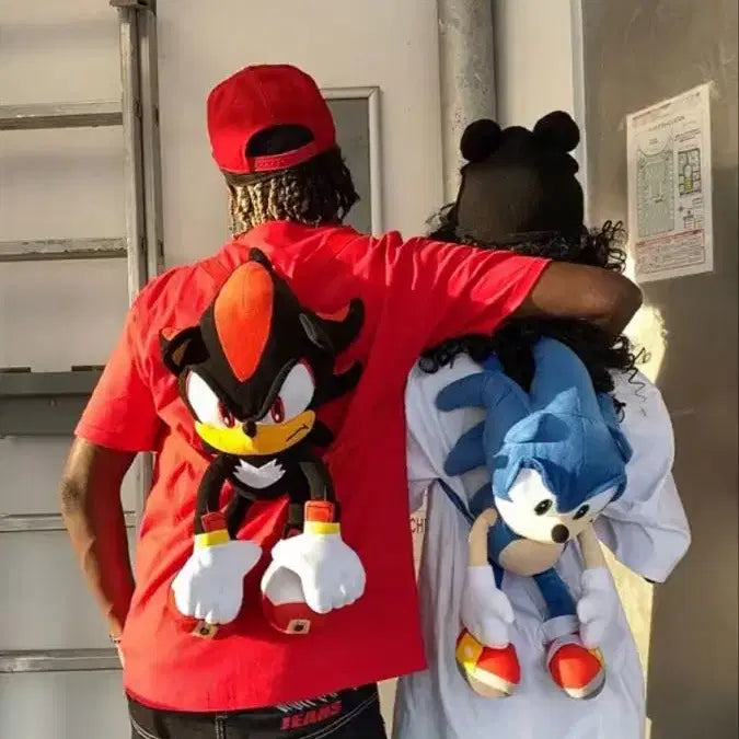 [BUNJANG] SEGA Sonic the Hedgehog Authentic Plush Backpack / 소닉 더헤지혹 정품 봉제 인형 가방 세가 수퍼소닉 아노깔 서브컬쳐