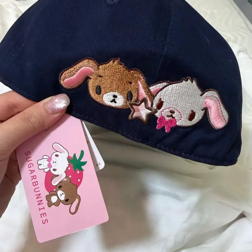 [BUNJANG] SPINNS Sugar Bunnies Navy Baseball Cap / 스핀즈 슈가바니즈 네이비 모자 볼캡 새상품