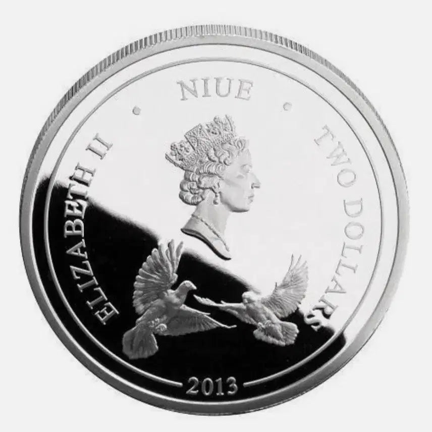 [BUNJANG] 2013 Niue Love Dove Wedding 1 oz 99.99% Silver Coin / 2013 니우에 Love 영원한 사랑 도브 ll 웨딩 1온스 9999%