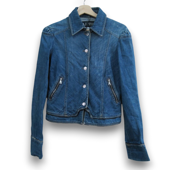 [BUNJANG] 90s Armani Jeans Double Layer Denim Jacket / 90s Armani Jeans 더블 레이어 데님 자켓