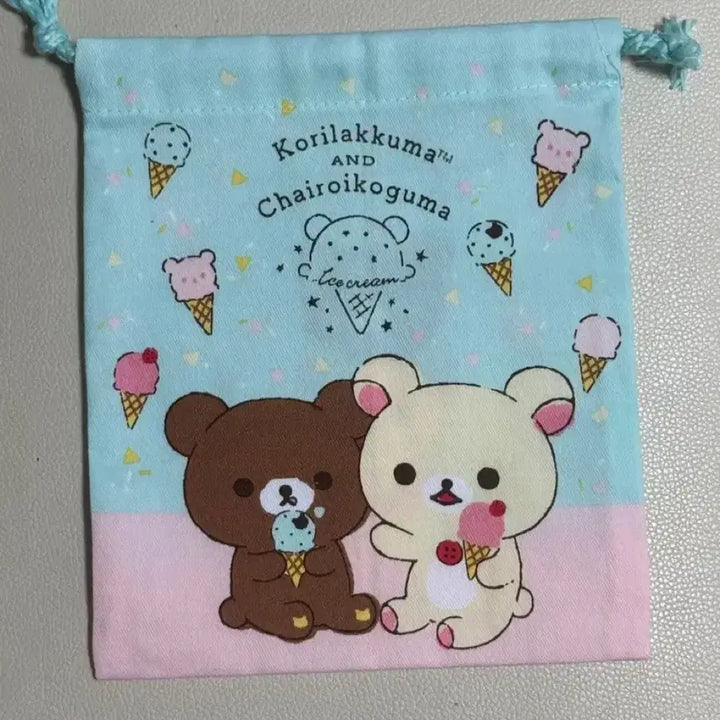 [BUNJANG] Rilakkuma Kogumazurui Pouch / 리락쿠마 코리락쿠마 코구마 조이개 아이스크림 주머니 파우치