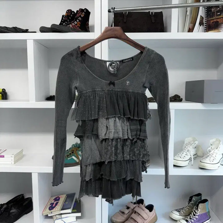 [BUNJANG] Hysterics Frill Knit Top / hysterics 프릴 니트 탑