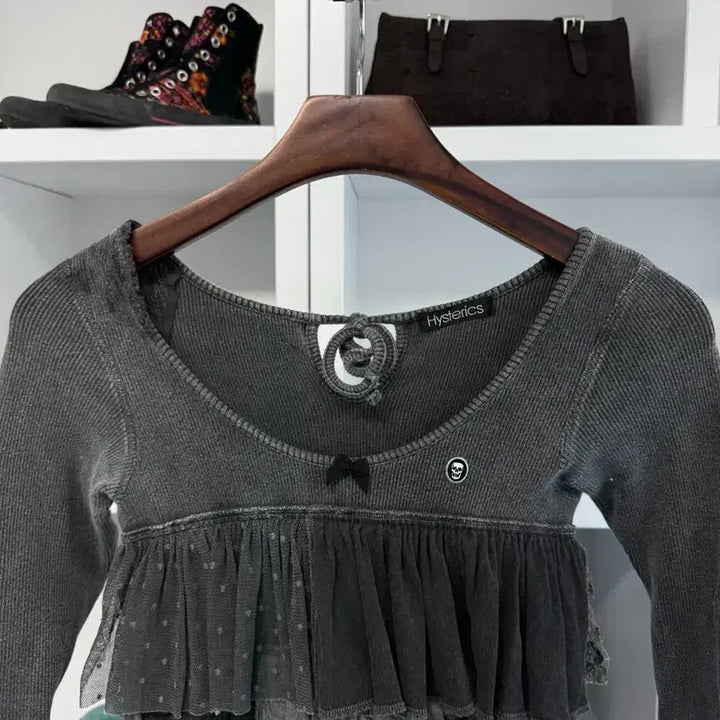 [BUNJANG] Hysterics Frill Knit Top / hysterics 프릴 니트 탑
