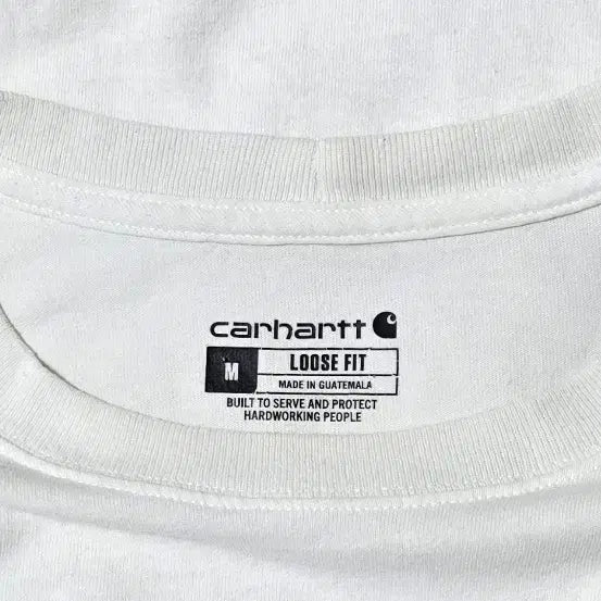 [BUNJANG] Carhartt White Pocket Short Sleeve T-Shirt M / 칼하트 화이트 포켓 반팔티 M