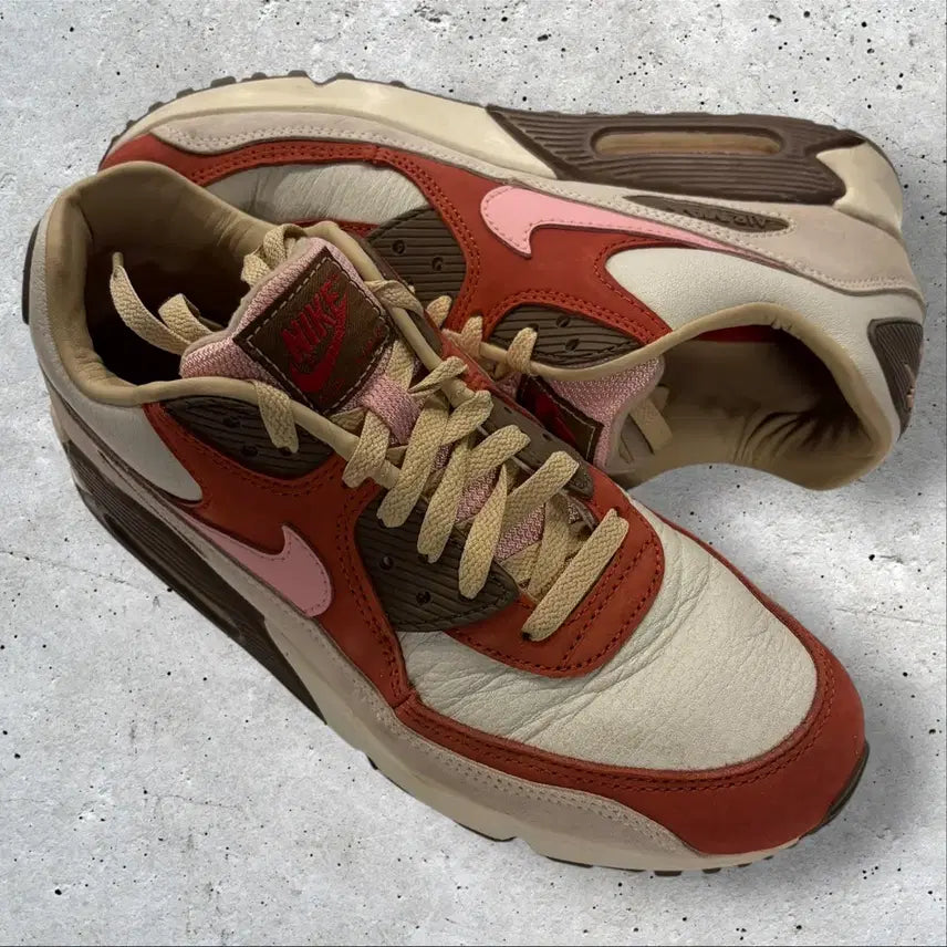 [BUNJANG] Nike Air Max 90 Bacon Sneakers / [270] 나이키 에어맥스 베이컨  브라운/핑크 스니커즈