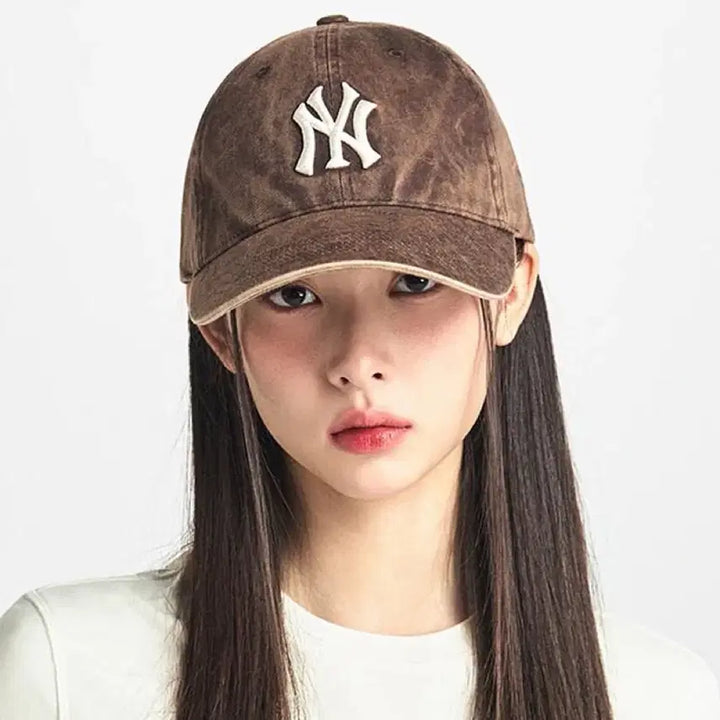 [BUNJANG] MLB Unstructured Heavy Washed Ball Cap Brown / MLB 헤비 워싱 언스트럭쳐 볼캡 브라운 새상품