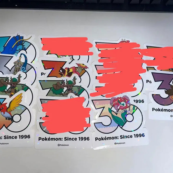 [BUNJANG] Pokemon 30th Anniversary Stickers / 포켓몬 30주년 기념 스티커 팝니다6~9세대 및 일부전설