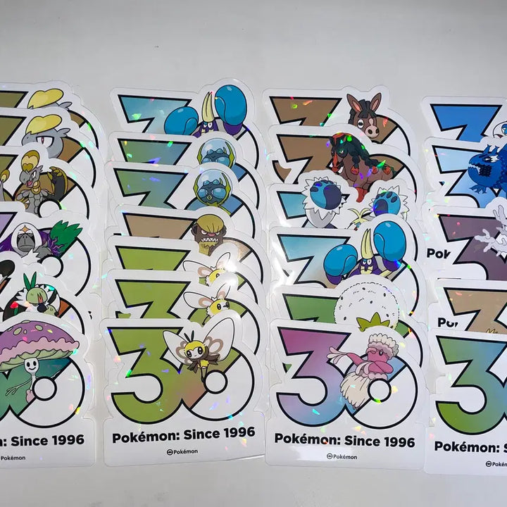 [BUNJANG] Pokemon 30th Anniversary Stickers / 포켓몬 30주년 기념 스티커 팝니다6~9세대 및 일부전설