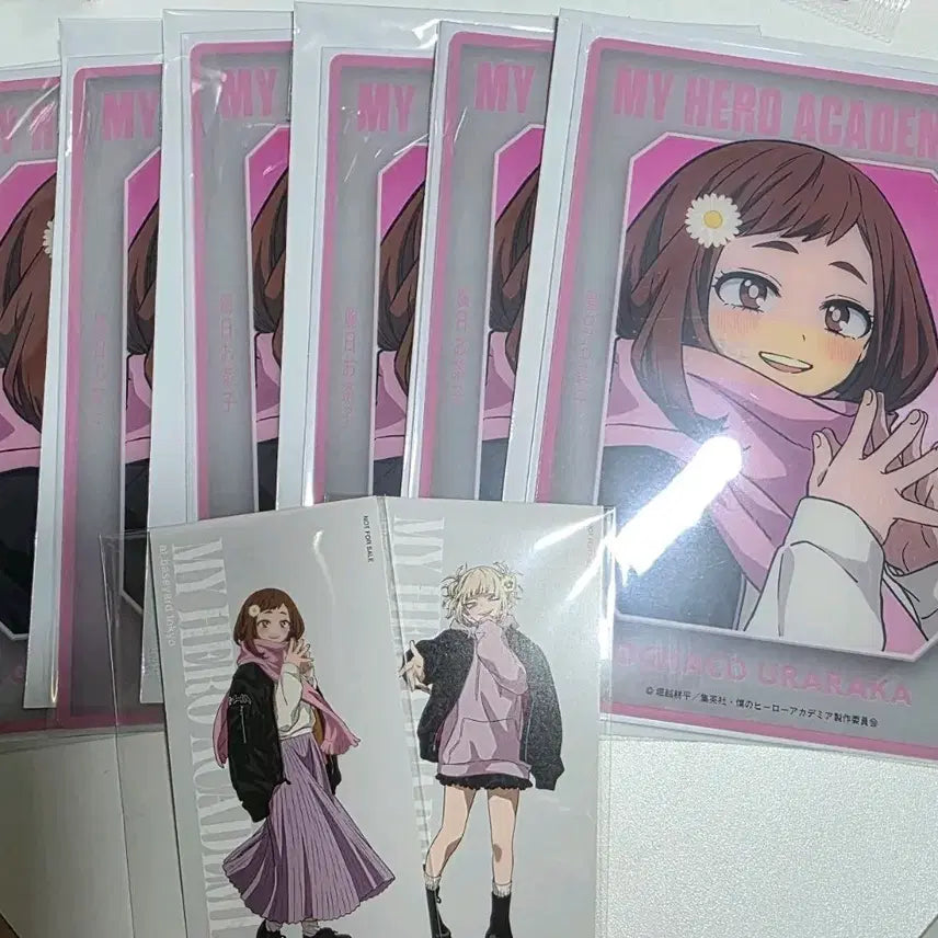 [BUNJANG] My Hero Academia Ochaco Uraraka Baseyardo Random Clear Art Card Set (6 pcs) / (6장세트) 히로아카 나히아 오챠코 베이스야드 랜덤 클리어 아트카드