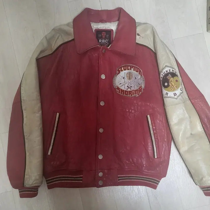 [BUNJANG] RBC Motorcycle Scorpion Real Leather Jacket M / R.B.C 모터사이클 스콜피온 리얼레더 가죽자켓 M