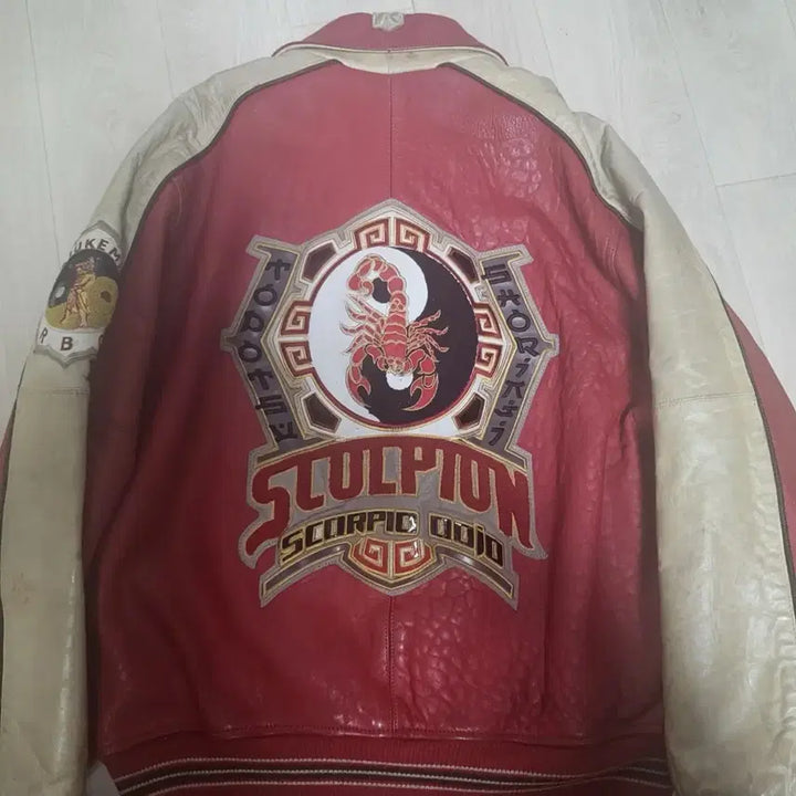 [BUNJANG] RBC Motorcycle Scorpion Real Leather Jacket M / R.B.C 모터사이클 스콜피온 리얼레더 가죽자켓 M