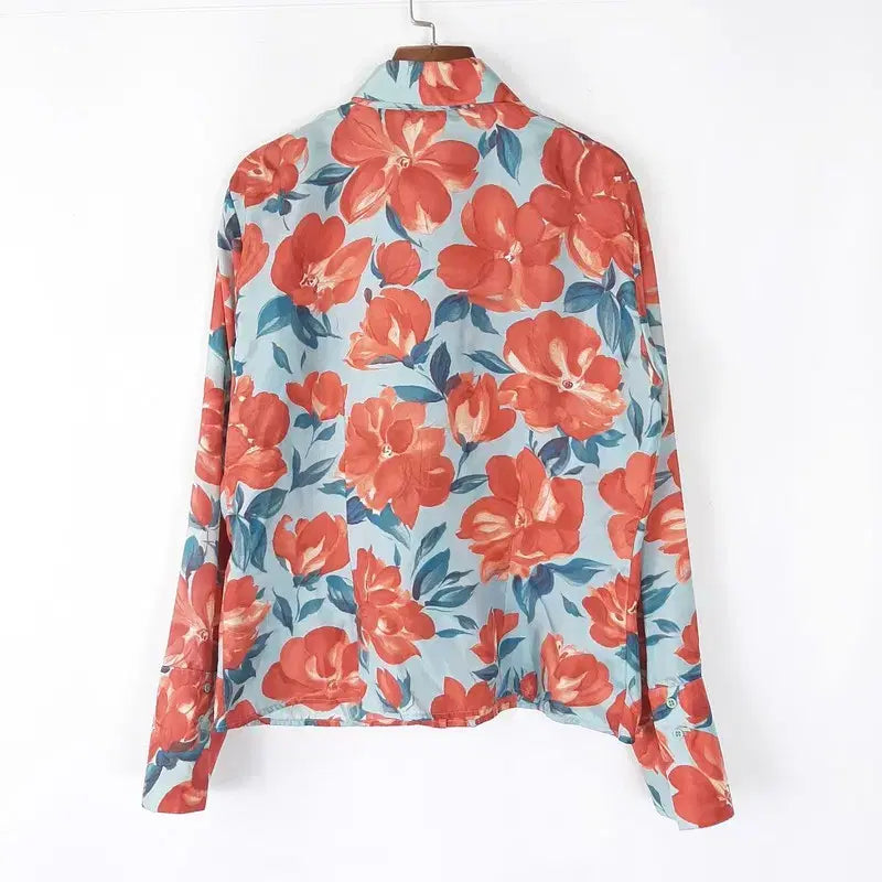 [BUNJANG] DIAPOSITIVE 100% Silk Flower Shirt / DIAPOSITIVE 실크 100% 플라워 셔츠  95