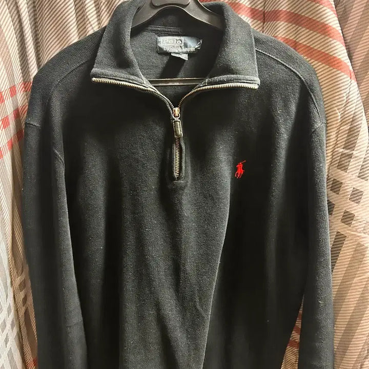 [BUNJANG] Polo Ralph Lauren Black Half-Zip Knit / 폴로 랄프로렌 블랙 하프집업