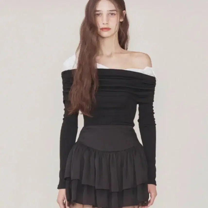 [BUNJANG] Not Your Roses Lily Top Black / 낫유어로즈 릴리탑 블랙