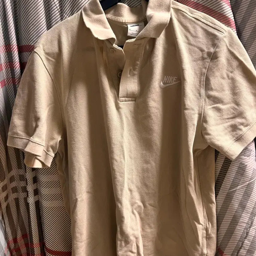 [BUNJANG] Nike Polo Shirt Beige M / 나이키 카라티 베이지 M