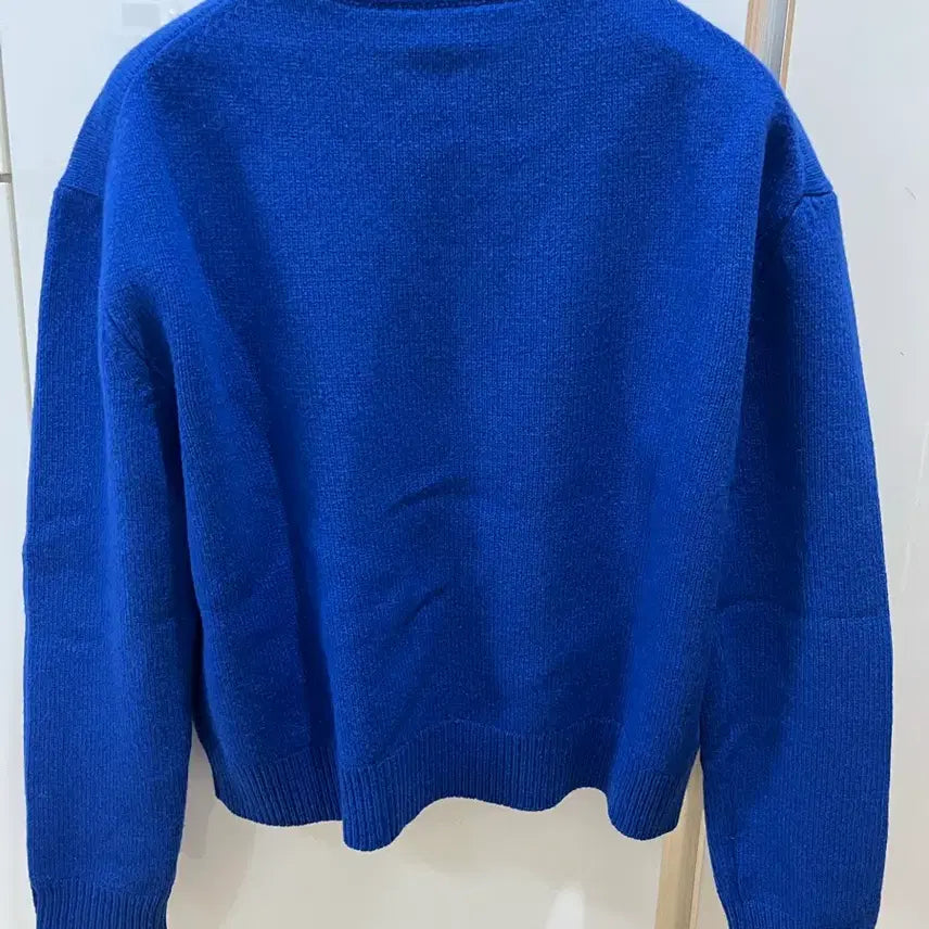 [BUNJANG] Maison Kitsuné 24FW Blue Big Fox Knit L / 24fw 메종키츠네 블루 빅폭스니트 L (새상품급)