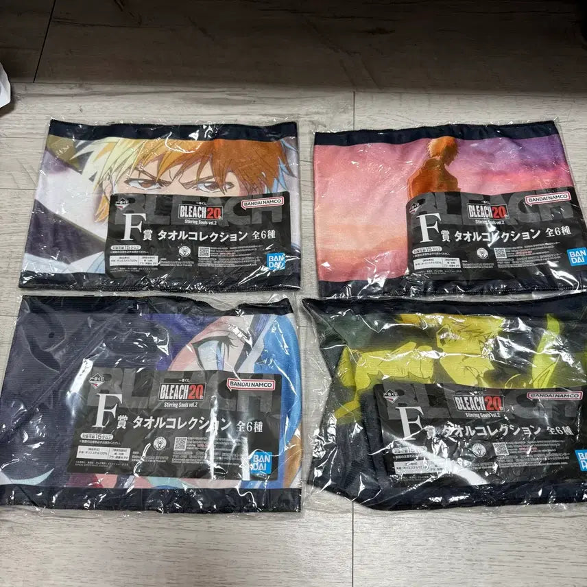 [BUNJANG] Bleach Ichiban Kuji F Prize Towel Set (4 Types) / 블리치 제일복권 F상 타올 수건 4종 일괄