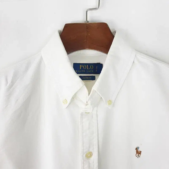 [BUNJANG] Polo Ralph Lauren Custom Fit Solid Shirt M / 폴로 랄프로렌 커스텀핏 솔리드셔츠  M