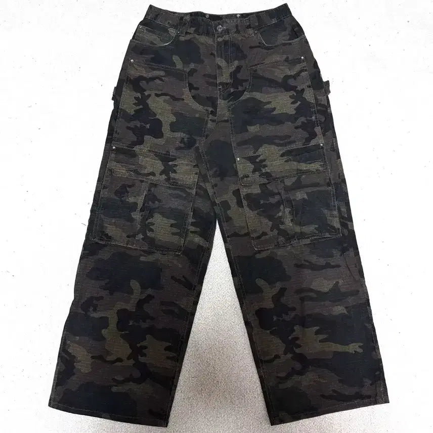 [BUNJANG] Maison Minet Double Knee Cargo Pants Camo / [30-31]메종미네드 더블니 카고 팬츠 바지 카모