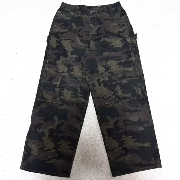 [BUNJANG] Maison Minet Double Knee Cargo Pants Camo / [30-31]메종미네드 더블니 카고 팬츠 바지 카모
