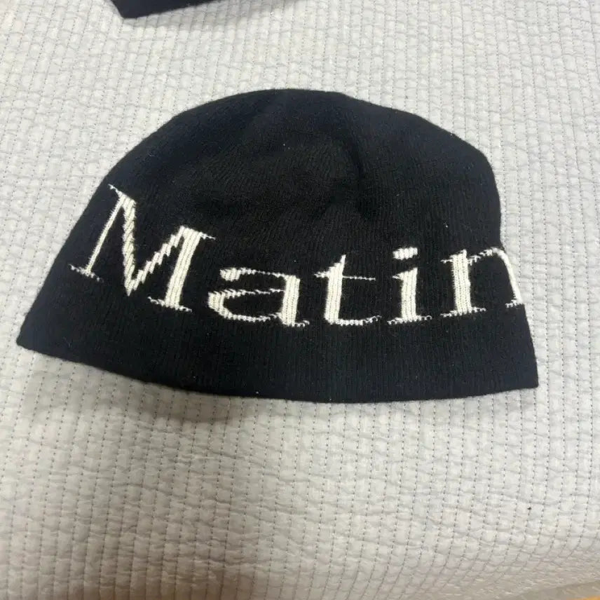 [BUNJANG] Martin Kim Beanie Black White Logo / 마틴킴 비니